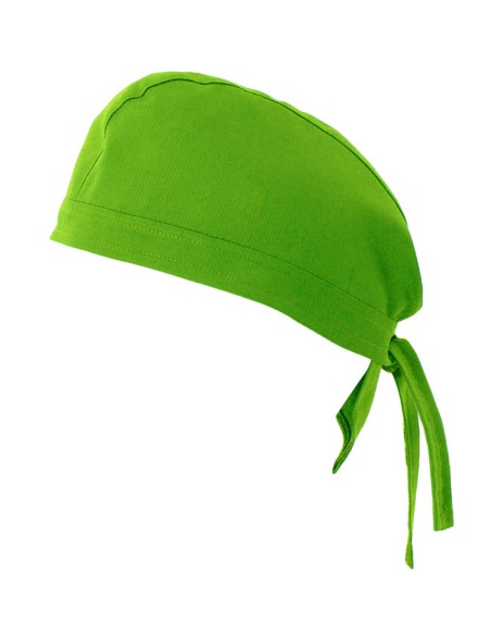 GORRO CON TIRAS. VERDE LIMA